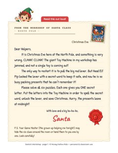 A letter from Santa, to read out loud