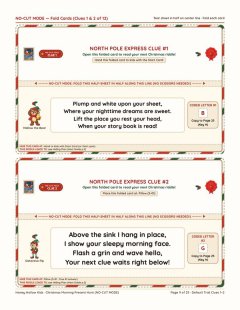 No-cut fold cards: fold the page in half, no scissors