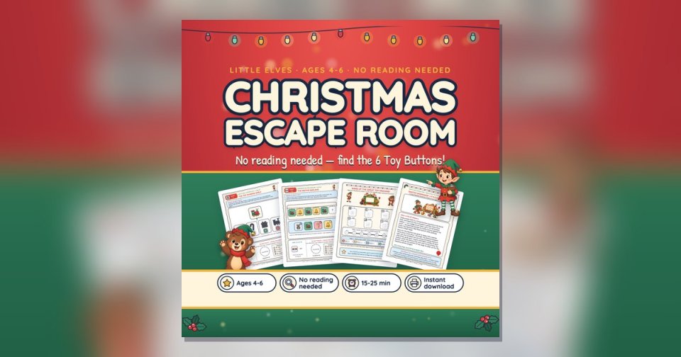 Little Elves picture-clue pages for preschoolers, no reading needed